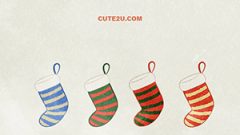 Christmas Sock 02 Stripes