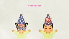 EVENT Peaple Girl Dressed For New Year C