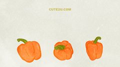Food Vegetables Paprika Orange01 03