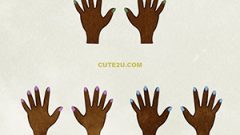 MEDICL Hand Both Hands With Nail Polish B 02