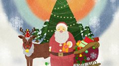 Santa Claus And Reindeer01