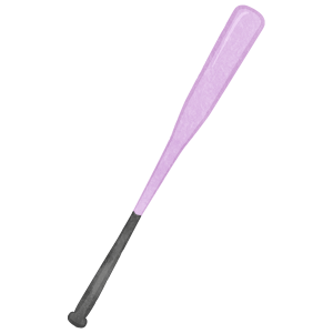 Baseball Bat01 Light Purple