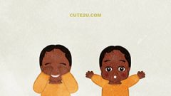 Boy Playing Peek A Boo01 D