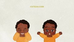 Boy Playing Peek A Boo02 D