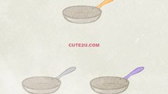 FOOD Cooking Utensils Frying Pan01 White 02