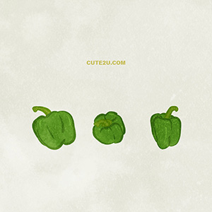 Food Vegetables Paprika Green01 03