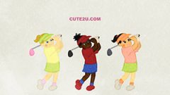 Golf Swinging Girl 01 ABC