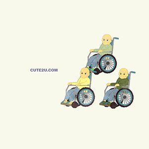 Grandfather Sitting In A Wheelchair AEG