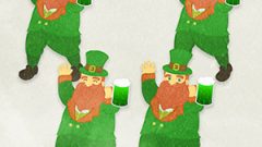 St. Patricks Day Leprechaun 01 Leprechaun Greeting With A Beer