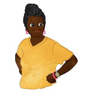 Woman Cool Middle Aged Woman01 B In Trouble