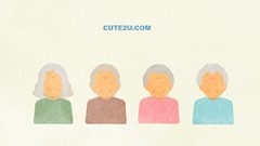 Elderly Lady With No Face Part Upper Body Only C