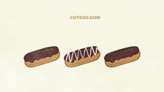 FOOD Sweets Eclair01 Chocolate