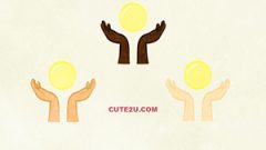 Hand Receiving Hand 01 Raises The Ball Of Light