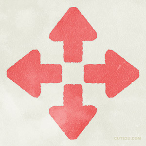 Icon Symbol Arrow01 Pink