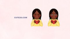 PEAPLE Woman Girl A With Her Heart In Her Hands D