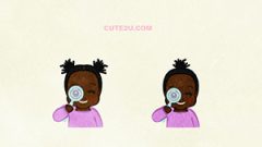 Peaple Girl Girl Looking Through A Magnifying Glass B