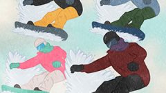 Sports Snowboarding Person Sliding On A Snowboard02