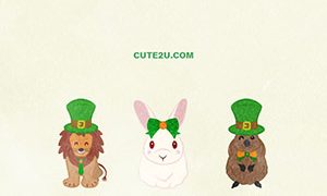 EVENTS St Patricks Day Animals Lion Quokka Rabbit