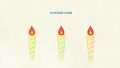 EVENT Party Birthday Candle02 Yellow 01