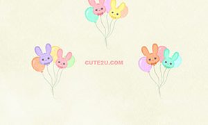 Easter Easter Balloon Bunny Bhape02Balloon 01