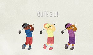 Golf Swinging Boy 01 DEF