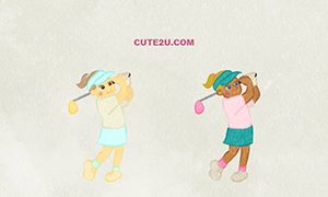 Golf Swinging Girl 01 GH
