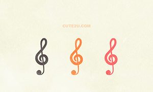 MUSIC Musical Note02 Treble Clef01