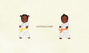 SPORTS Karate Girls Pose01 D