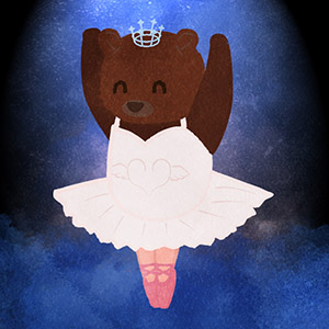 Animals Ballet Swan Lake Bear Swan02