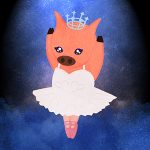 Animals Ballet Swan Lake Pig Swan01