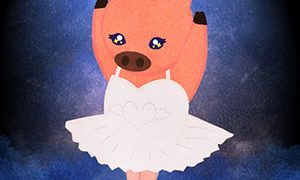 ANIMALS Ballet Swan Lake Pig Swan01