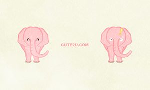 ANIMALS Elephant02 Pink Elephant 02