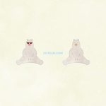 Animals Polar Bear Character Sitting Front 01 05