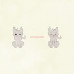 Animal Cat White Cat02 02