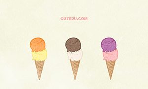 Foods Sweets Ice01 Double Scoop Ice Cream 01