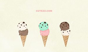 Foods Sweets Ice01 Double Scoop Ice Cream 02