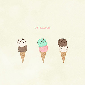 Foods Sweets Ice01 Double Scoop Ice Cream 02