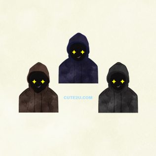 People A Hooded, Faceless Scary Man Smirks02