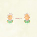 People Lady An Elderly Woman Reading A Book C