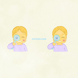 People Boy Boy Looking Through A Magnifying Glass A