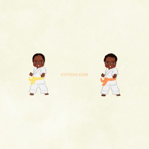 Sports Karate Boy's Pose01 D