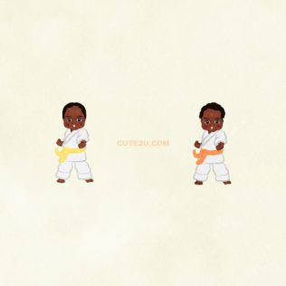 Sports Karate Boy's Pose01 D