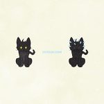 Animals Cat Black Cat02 04