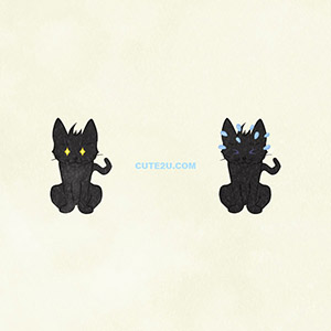 Animals Cat Black Cat02 04