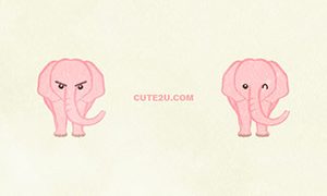 ANIMALS Elephant02 Pink Elephant 04