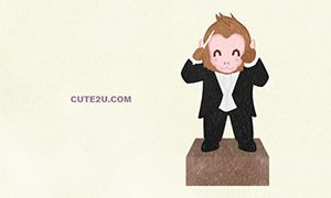 Animals Animal Orchestra Conductor Monkey