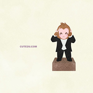 Animals Animal Orchestra Conductor Monkey