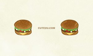FOODS Bread Hamburger03 Cheeseburger