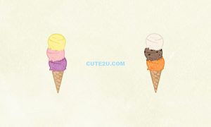 Foods Sweets Ice01 Triple Scoop Ice Cream 02