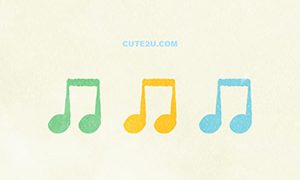 MUSIC Musical Note Eighth Note Duplet02 02